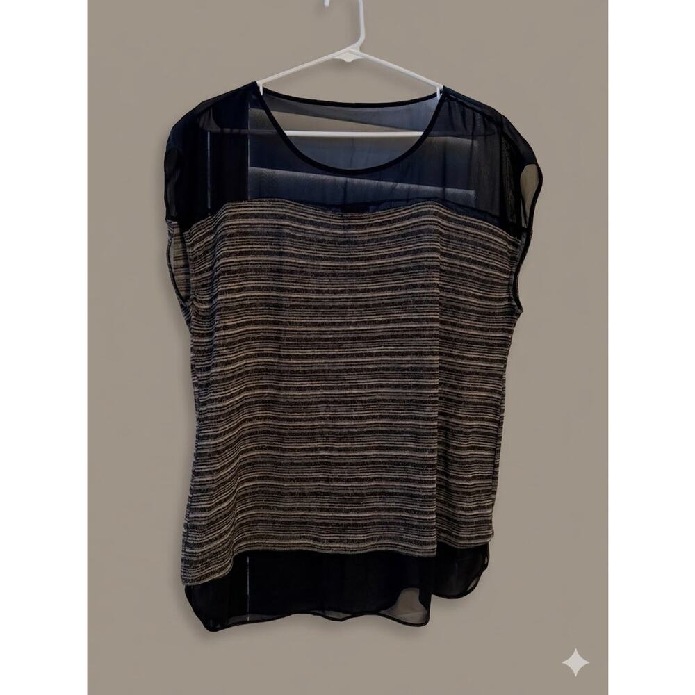 Ann Taylor striped sleeveless top size XL